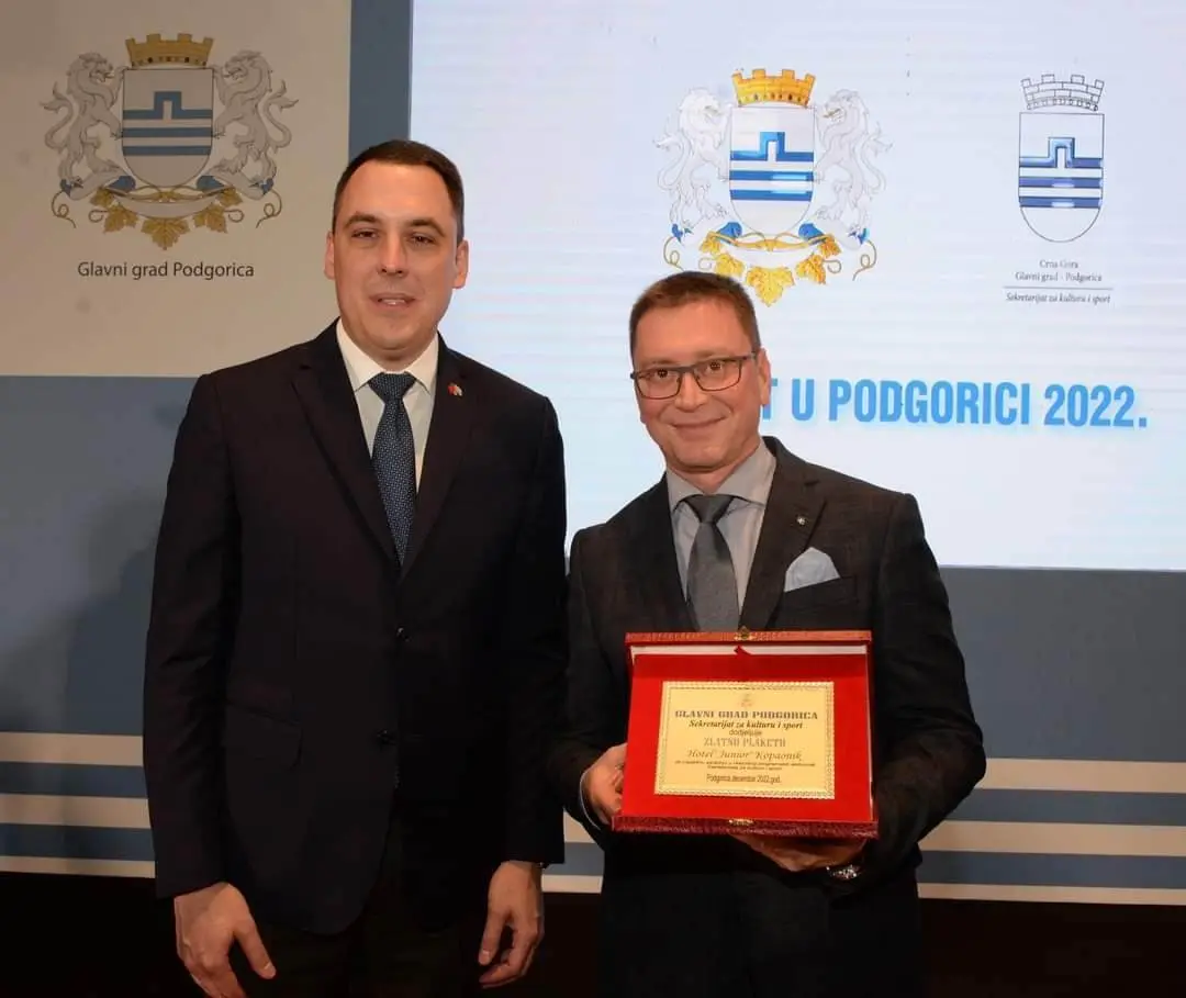 Golden Plaque award in Podgorica in 2022