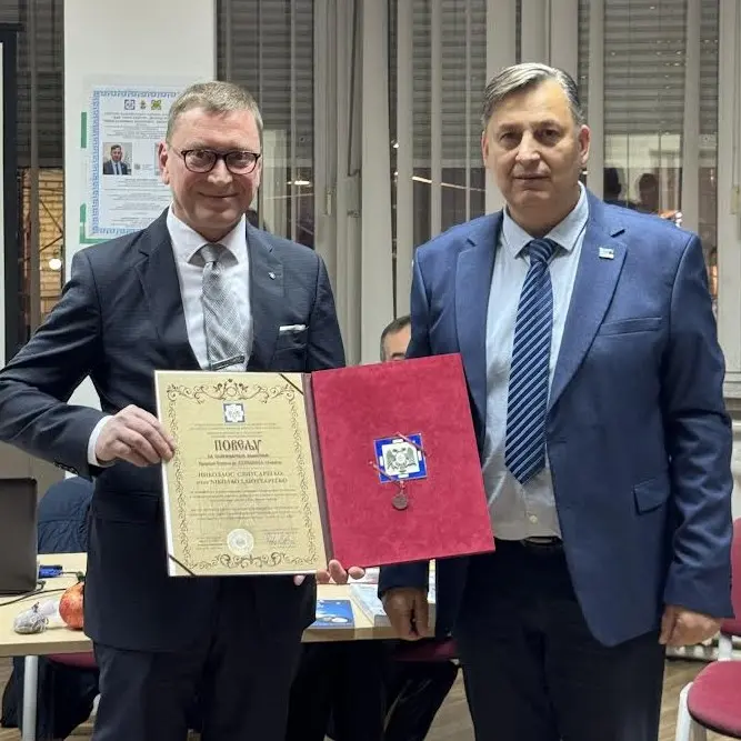 Silver Plaque recognition from the Foundation of the Greek National Minority in Serbia in 2025